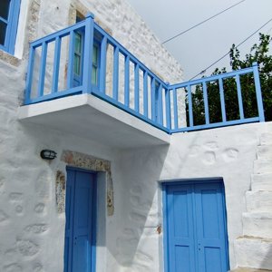 restored old, stone house in Agia Marina, Leros